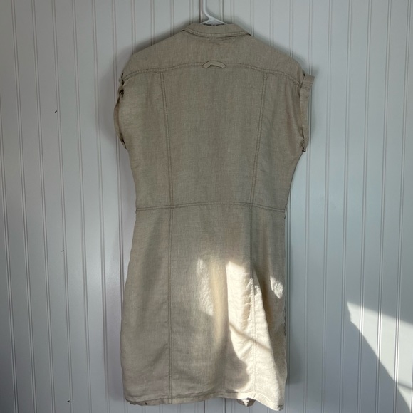 Caslon Pure Linen Shirt Dress Medium - Picture 5 of 12